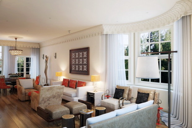 Фото из портфолио Гостиная в классическом стиле – фотографии дизайна интерьеров на INMYROOM