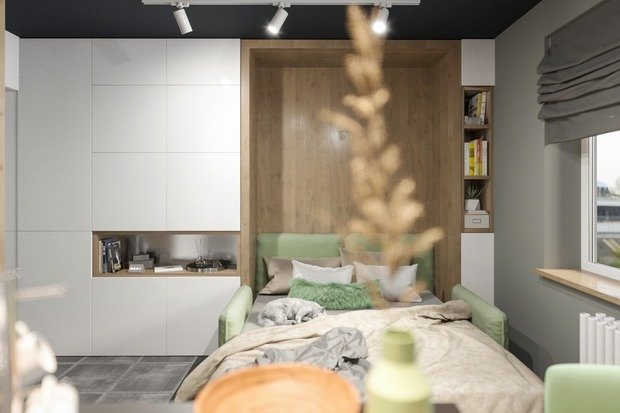 Фото из портфолио Квартира-студия – фотографии дизайна интерьеров на INMYROOM
