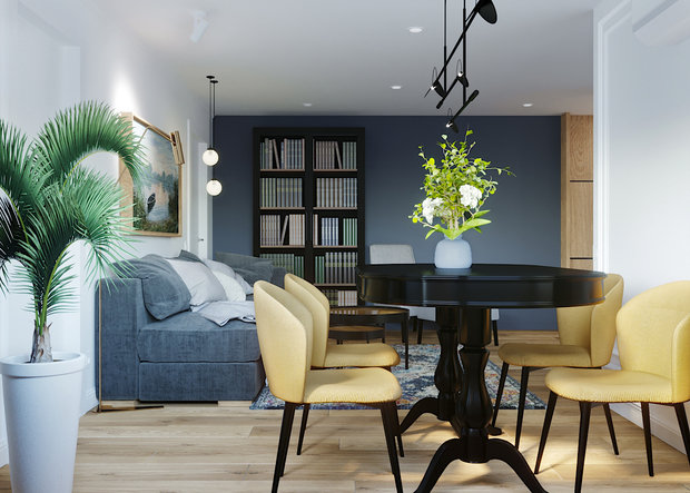 Фото из портфолио Дизайн однокомнатной квартиры – фотографии дизайна интерьеров на INMYROOM