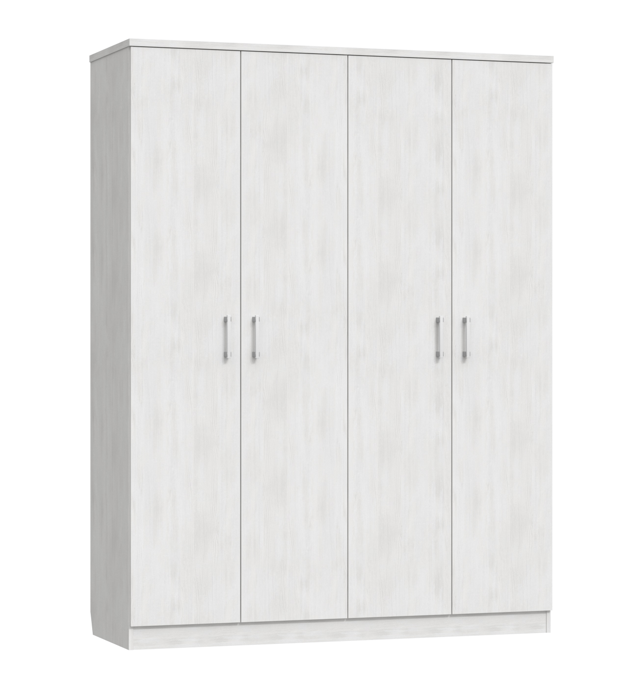 Шкаф четырехдверный для одежды Виктория белого цвета