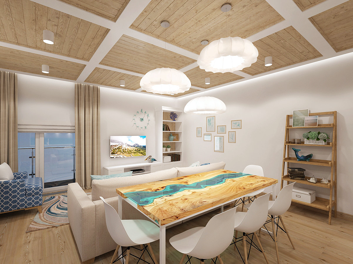 Фото из портфолио Квартира в г.Сочи, 97 кв.м. – фотографии дизайна интерьеров на INMYROOM Фото из портфолио Квартира в г.Сочи, 97 кв.м. – фотографии дизайна интерьеров на INMYROOM