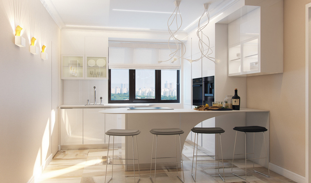 Фотография: Кухня и столовая в стиле Современный, Квартира, Россия, Москва, Санкт-Петербург, Гид, Марина Саркисян, Инна Теджоева, Красногорск, Верхнее Мячково, Зина Броян, Анастасия Бархатова, Екатерина Кокоулина, Михаил Новинский, Мила Колпакова, Ирина Лаврентьева, как объединить кухню и гостиную, совмещение кухни и гостиной – фото на INMYROOM