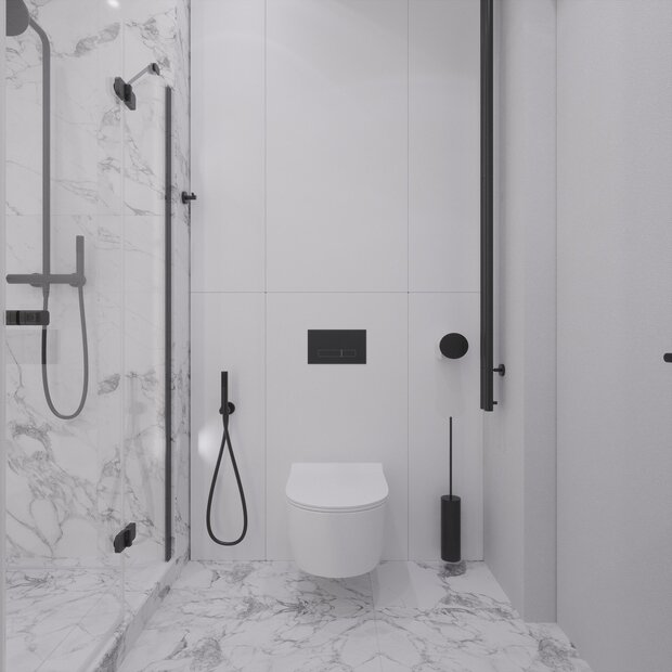 Фото из портфолио Дизайн интерьера квартиры в белом минимализме – фотографии дизайна интерьеров на INMYROOM