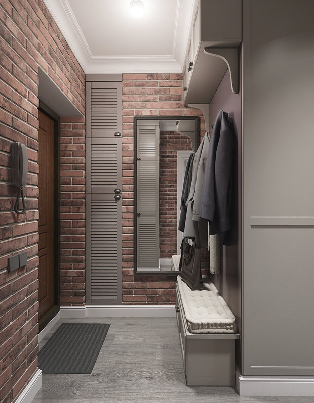 Фотография: Прихожая в стиле Прованс и Кантри, Квартира, Проект недели, Москва, Сталинка, Кирпичный дом, 1 комната, 2 комнаты, до 40 метров, Анна Лубкова – фото на INMYROOM