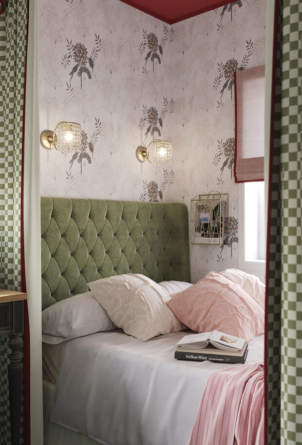 Фотография: Спальня в стиле Прованс и Кантри, Эклектика, Винтажный, Проект дня, Дача, Дом и дача, Ирина Собыленская, 1 комната, до 40 метров, Смоленская область – фото на INMYROOM