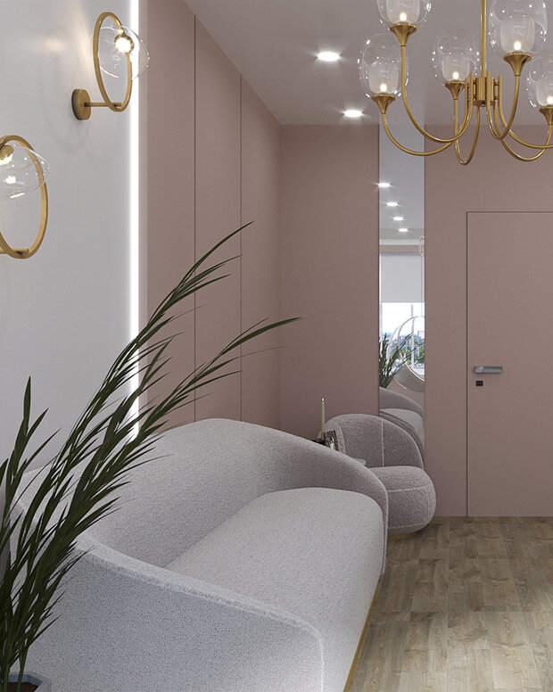 Фото из портфолио Интерьер двухкомнатной квартиры в ЖК "Премьера" – фотографии дизайна интерьеров на INMYROOM