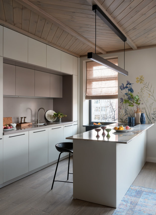 Фотография: Кухня и столовая в стиле Современный, Эклектика, Квартира, Проект недели, Новосибирск, 3 комнаты, 60-90 метров, Александра Протасова, Студия Протасовой Александры – фото на INMYROOM