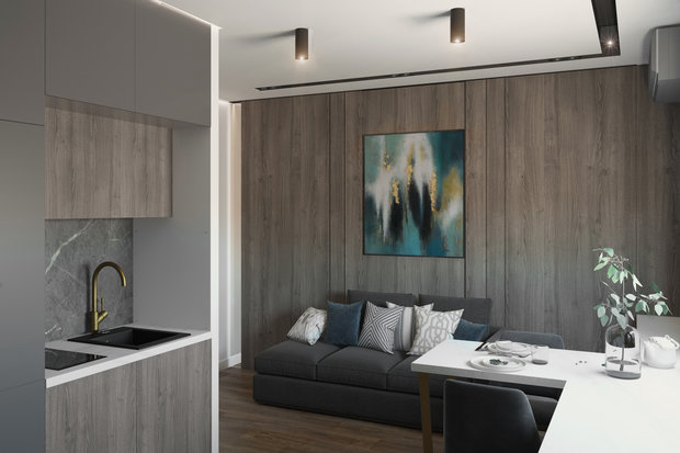 Фото из портфолио  ЖК "Елагин Апарт" – фотографии дизайна интерьеров на INMYROOM