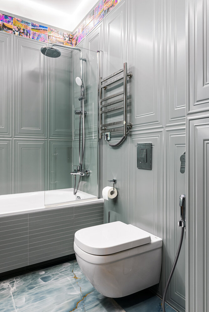 Фотография: Ванная в стиле Классический, Современный, Квартира, Проект недели, Кирпичный дом, 1 комната, 40-60 метров, Тамбов, Студия архитектуры и дизайна Zest, Галина Звездина – фото на INMYROOM Фотография: Ванная в стиле Классический, Современный, Квартира, Проект недели, Кирпичный дом, 1 комната, 40-60 метров, Тамбов, Студия архитектуры и дизайна Zest, Галина Звездина – фото на INMYROOM