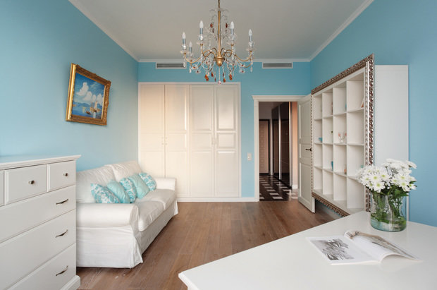 Фотография: Кабинет, Прочее в стиле Классический, Квартира, Дома и квартиры, IKEA, Проект недели, Москва, Ольга Черненко, 3 комнаты, Более 90 метров – фото на INMYROOM