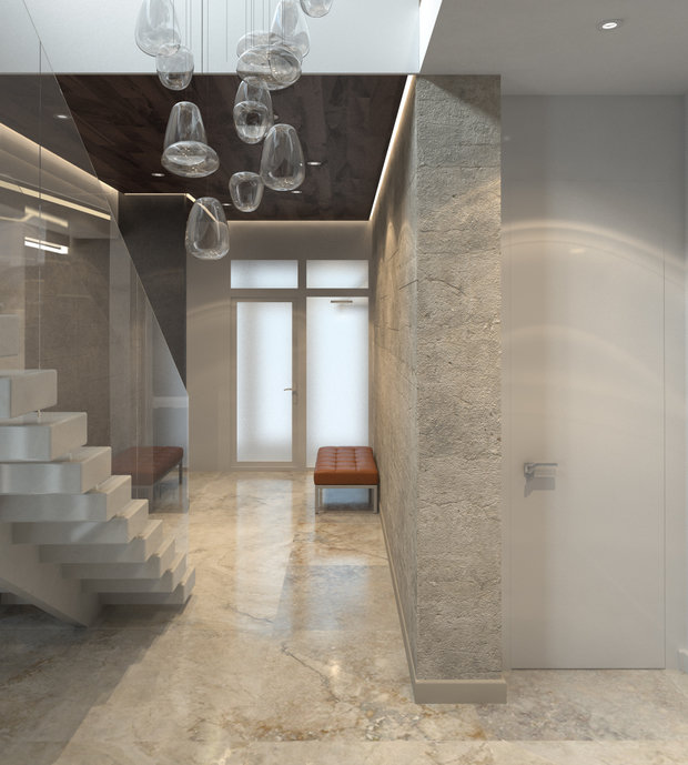 Фото из портфолио Проект загородного дома 310 кв.м. в поселке Подмосковные вечера – фотографии дизайна интерьеров на INMYROOM