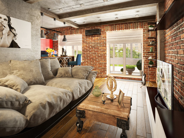 Фото из портфолио Лофт в ЖК "Ромашково" – фотографии дизайна интерьеров на INMYROOM