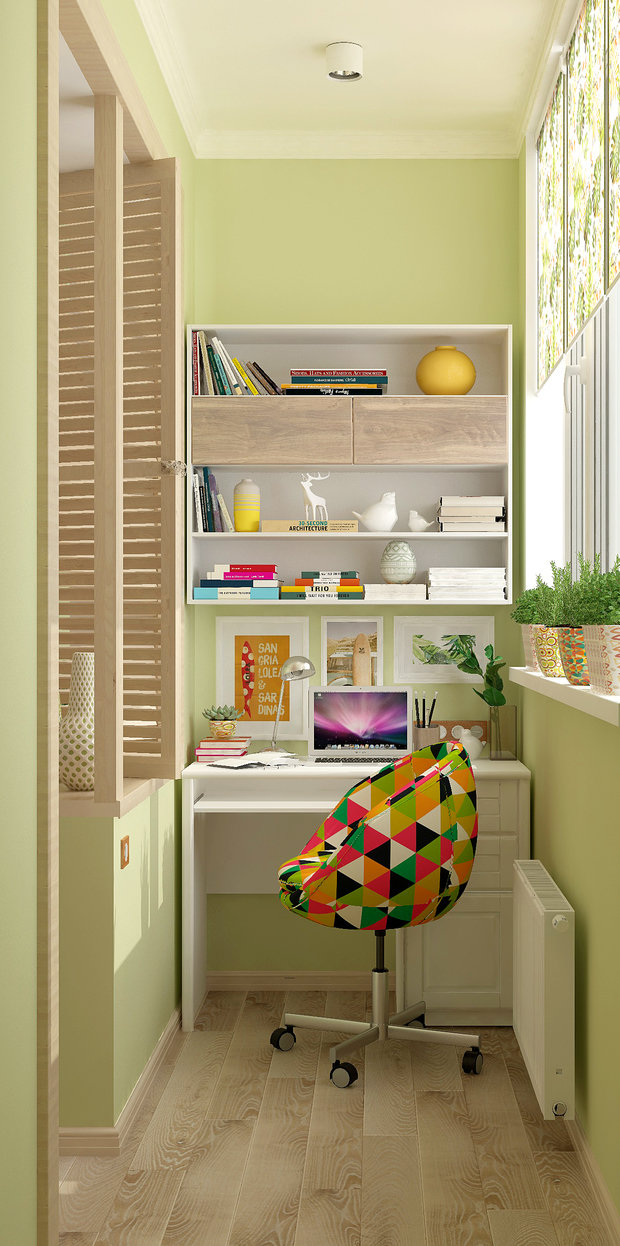 Фото из портфолио Балкон "Green corner" vol. 2 – фотографии дизайна интерьеров на INMYROOM