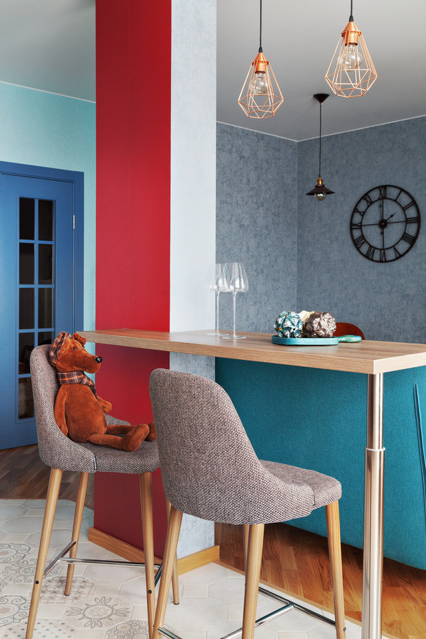 Фотография: Кухня и столовая в стиле Современный, Эклектика, Квартира, Проект недели, Химки, 2 комнаты, 60-90 метров, Лилия Салах – фото на INMYROOM