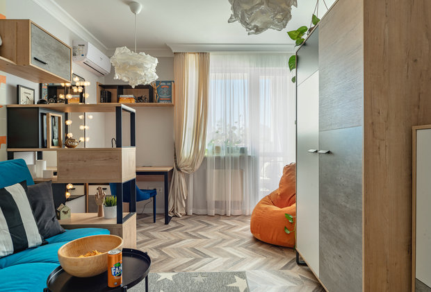 Фотография: Детская в стиле Современный, Квартира, Проект дня, 2 комнаты, 40-60 метров, Татьяна Петрова, Ego Design – фото на INMYROOM