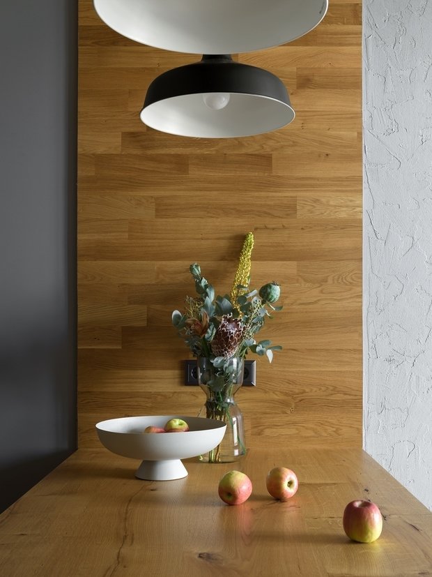 Фотография: Кухня и столовая в стиле Современный, Минимализм, Квартира, Проект недели, Москва, 2 комнаты, 40-60 метров, 60-90 метров, Ксения Елисеева – фото на INMYROOM