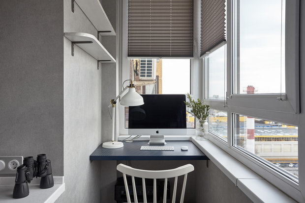 Фотография: Балкон в стиле Современный, Квартира, Проект недели, Санкт-Петербург, 3 комнаты, 60-90 метров, Нина Симонова – фото на INMYROOM