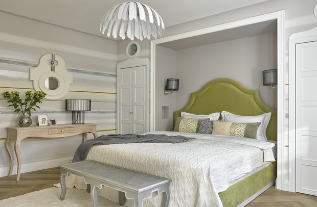 Фотография: Спальня в стиле Прованс и Кантри, Россия, Cucumbers, Белый, Проект недели, Желтый, Серый, Новая Москва, My America, Marc & Aurele, Barselona Design, Ifdecor, Kado, Денис Фурманов, ремонт спальни, ремонт спальни идеи, спальня в цвете, шкафы в спальне – фото на INMYROOM