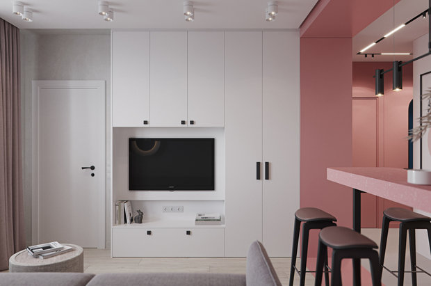 Фото из портфолио ДИЗАЙН МАЛОГАБАРИТНОЙ КВАРТИРЫ, 33 М2 – фотографии дизайна интерьеров на INMYROOM