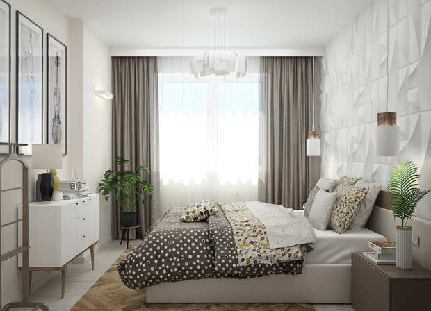 Фото из портфолио Спальня "Improvisation" – фотографии дизайна интерьеров на INMYROOM