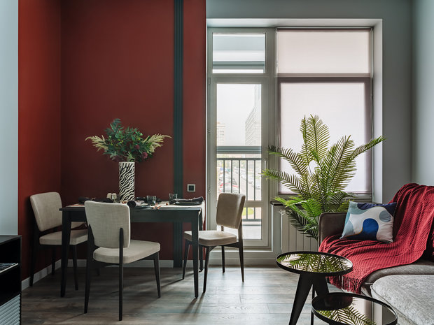 Фотография: Гостиная в стиле Современный, Квартира, Проект недели, 3 комнаты, 60-90 метров – фото на INMYROOM