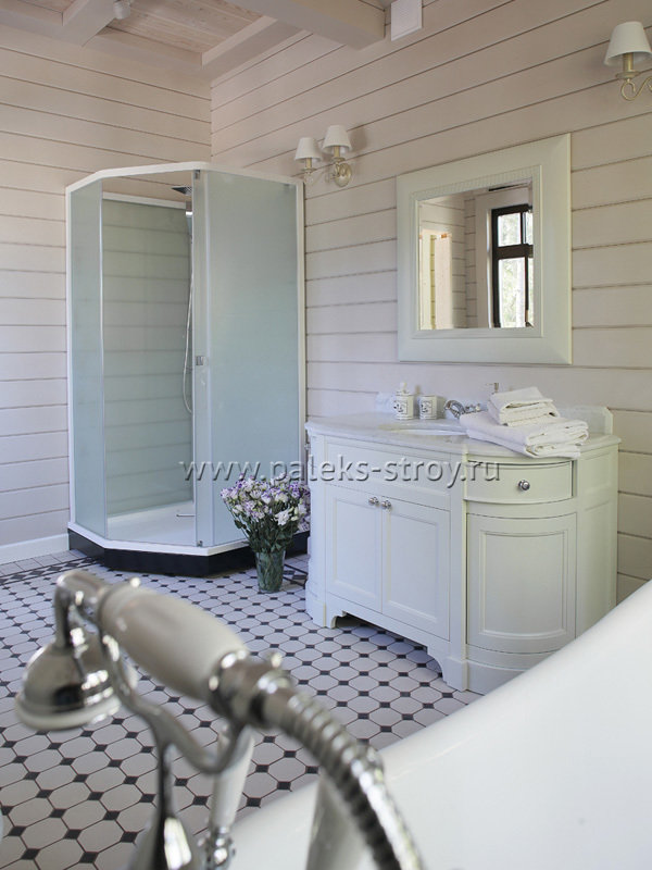 Фото из портфолио Светлый дом из клееного бруса – фотографии дизайна интерьеров на INMYROOM