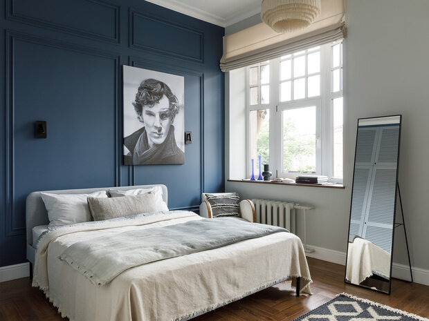 Фотография: Спальня в стиле Эклектика, Винтажный, Квартира, Проект дня, Санкт-Петербург, Кирпичный дом, 4 и больше, Бохо, Анна Король – фото на INMYROOM