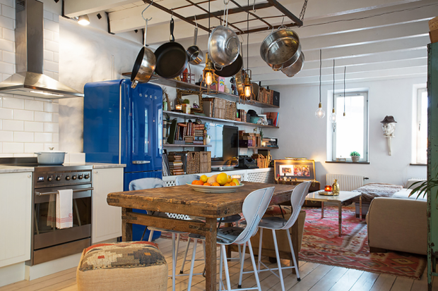 Фотография: Кухня и столовая в стиле Лофт, Скандинавский, Дом, Дома и квартиры – фото на INMYROOM