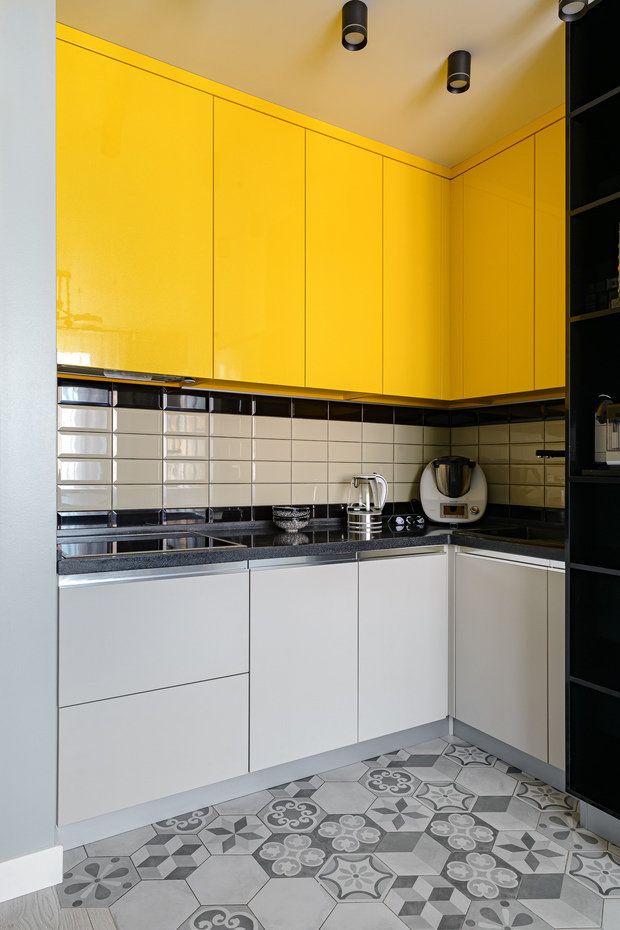 Фотография: Кухня и столовая в стиле Современный, Квартира, Проект недели, Новосибирск, 3 комнаты, 60-90 метров, Студия 3D, Полина Марченко – фото на INMYROOM