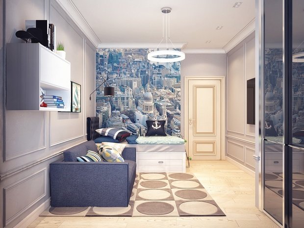 Фото из портфолио Улица Малыгина, 82 м2 – фотографии дизайна интерьеров на INMYROOM