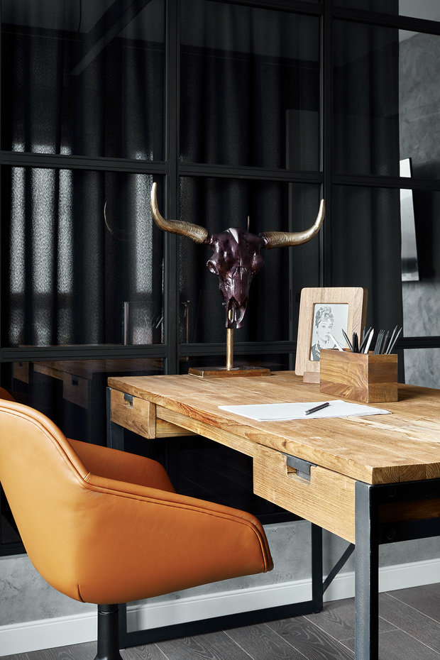 Фото из портфолио Брутальный лофт в Московской новостройке – фотографии дизайна интерьеров на INMYROOM