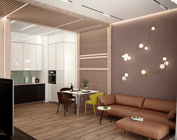 Фото из портфолио Дизайн-проект квартиры 58 м2 – фотографии дизайна интерьеров на INMYROOM