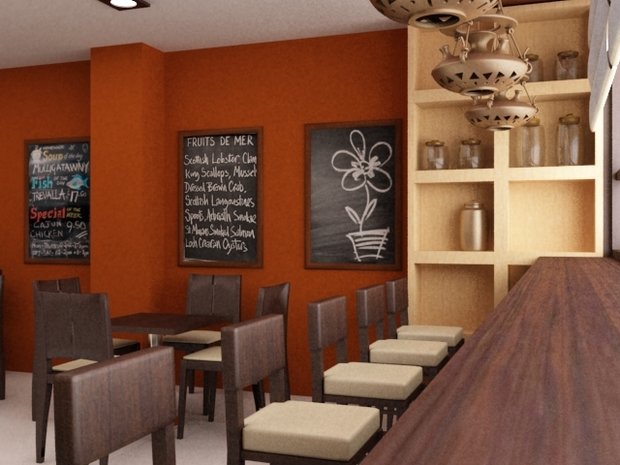 Фото из портфолио Эко-Кафе "UNIQUE Organic Bar" – фотографии дизайна интерьеров на INMYROOM