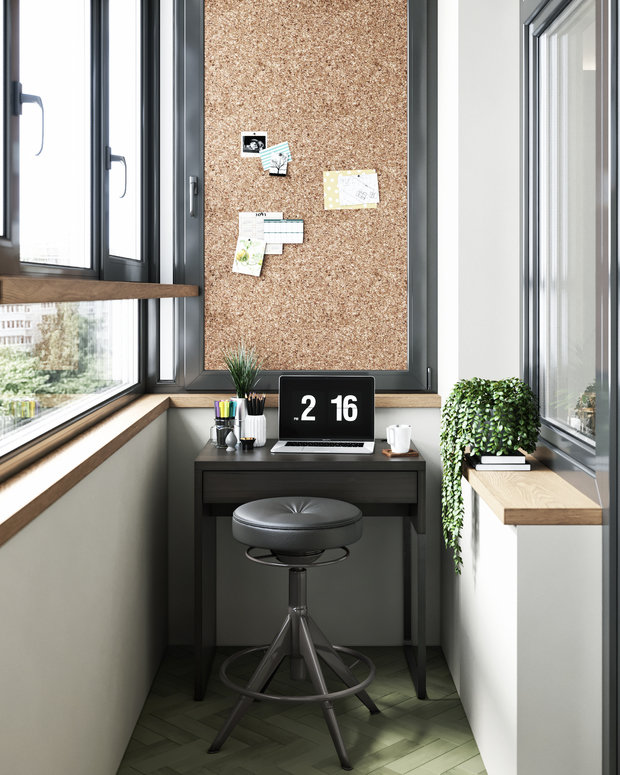 Фотография: Балкон в стиле Эклектика, Квартира, Проект недели, Москва, ToTaste Studio, 3 комнаты, 60-90 метров – фото на INMYROOM