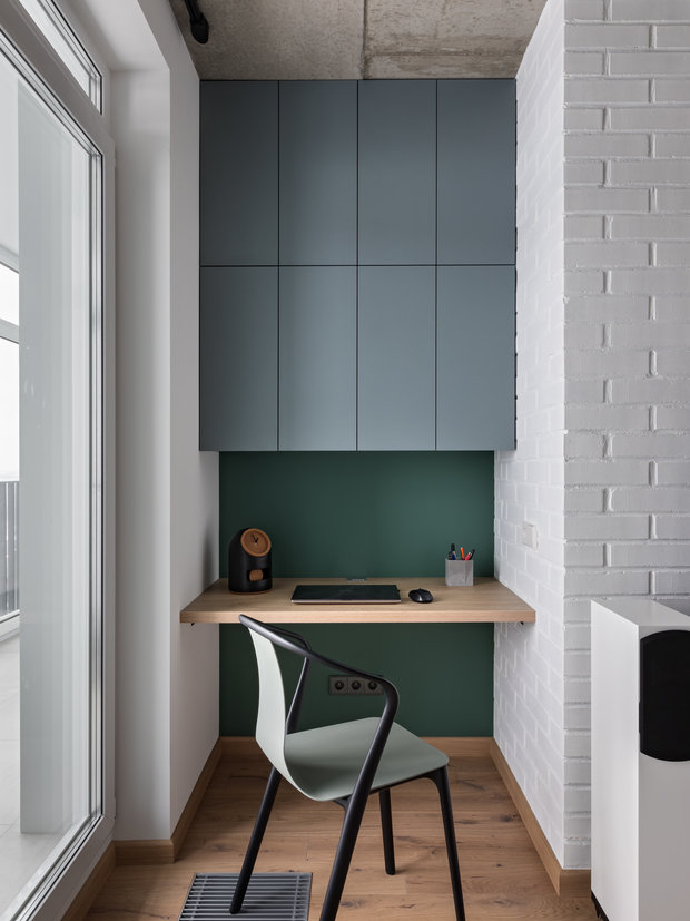 Фотография: Балкон в стиле Современный, Квартира, Проект недели, Минск, 3 комнаты, 60-90 метров, Юлия Мурыгина – фото на INMYROOM