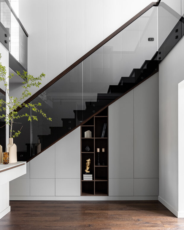 Фотография: Прихожая в стиле Современный, Минимализм, Дом, Проект недели, Дом и дача, 4 и больше, Более 90 метров, Челябинская область, Денис Тарасенко, Олеся Тарасенко – фото на INMYROOM