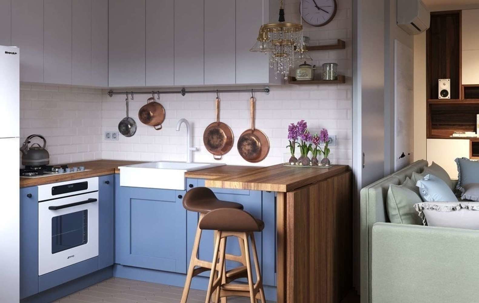 Фотография: Кухня и столовая в стиле Скандинавский, Проект недели, Гид, Елена Иванова, Студия Малицких, Евгения Ермолаева, Бюро «Общая Площадь», Cartelle Design, Екатерина Логвинова, Нина Шуберт, Наталья Широкорад, Ольга Артемова – фото на INMYROOM