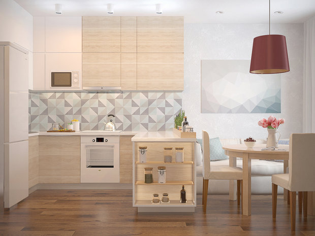 Фото из портфолио Спокойный бирюзовый – фотографии дизайна интерьеров на INMYROOM