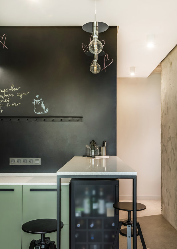 Фотография: Кухня и столовая в стиле Лофт, Современный, Квартира, Проект недели, Киев, Boho Studio, 3 комнаты, 60-90 метров – фото на INMYROOM