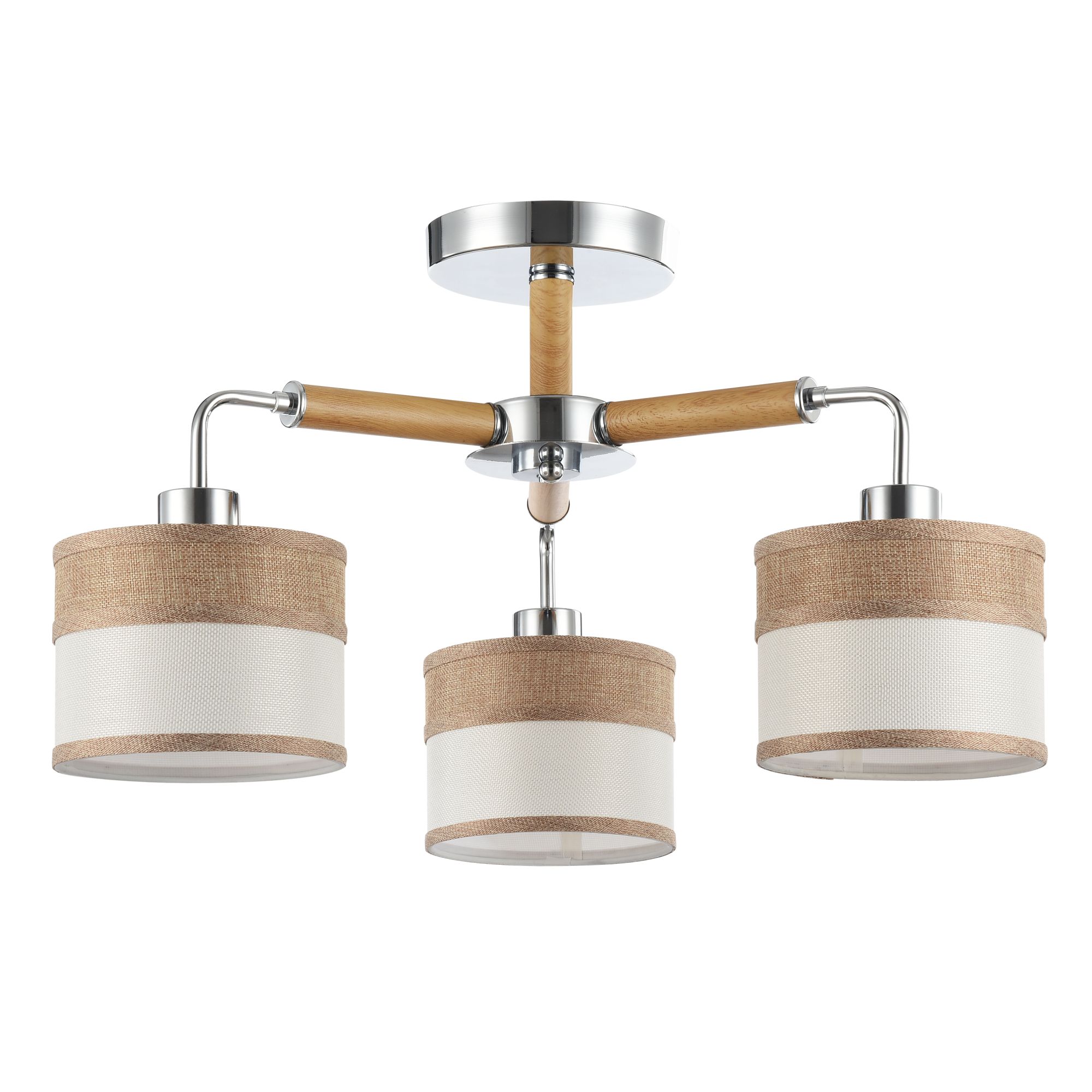 Потолочная люстра Helen с двухцветными абажурами