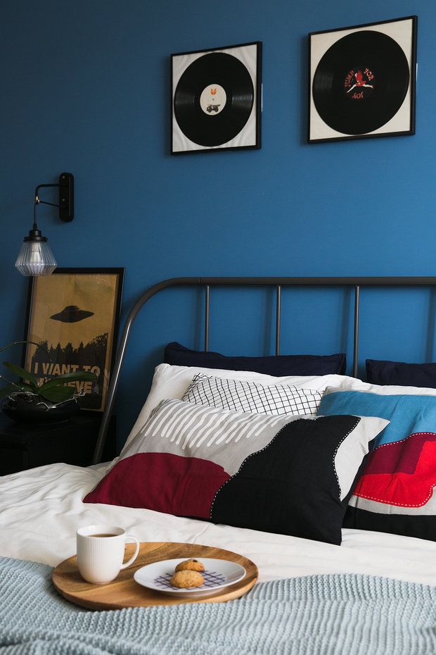 Фотография: Спальня в стиле Скандинавский, Современный, Квартира, Проект недели, Санкт-Петербург, 1 комната, до 40 метров, Анастасия Заркуа – фото на INMYROOM