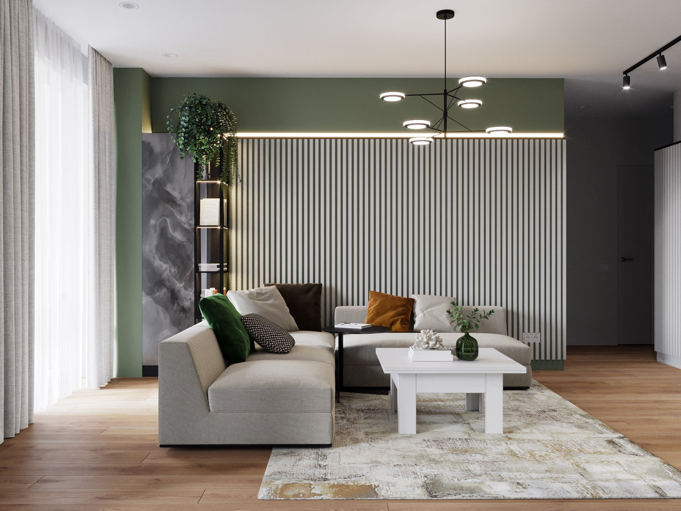 Фотография: Гостиная в стиле Современный, Квартира, Проект дня, Минск, 3 комнаты, Ирина Горячко – фото на INMYROOM