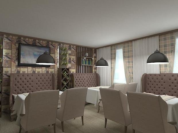 Фото из портфолио Гриль Бар – фотографии дизайна интерьеров на INMYROOM