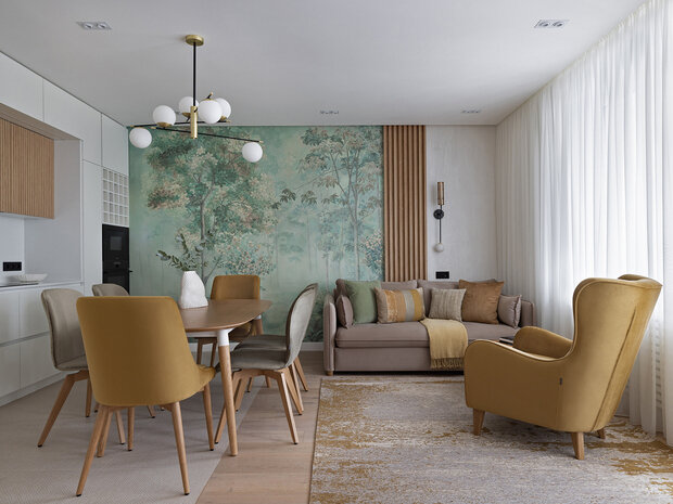 Фотография: Кухня и столовая в стиле Современный, Минимализм, Эко, Квартира, Проект недели, Санкт-Петербург, 4 и больше, Более 90 метров, Анастасия Курганова – фото на INMYROOM