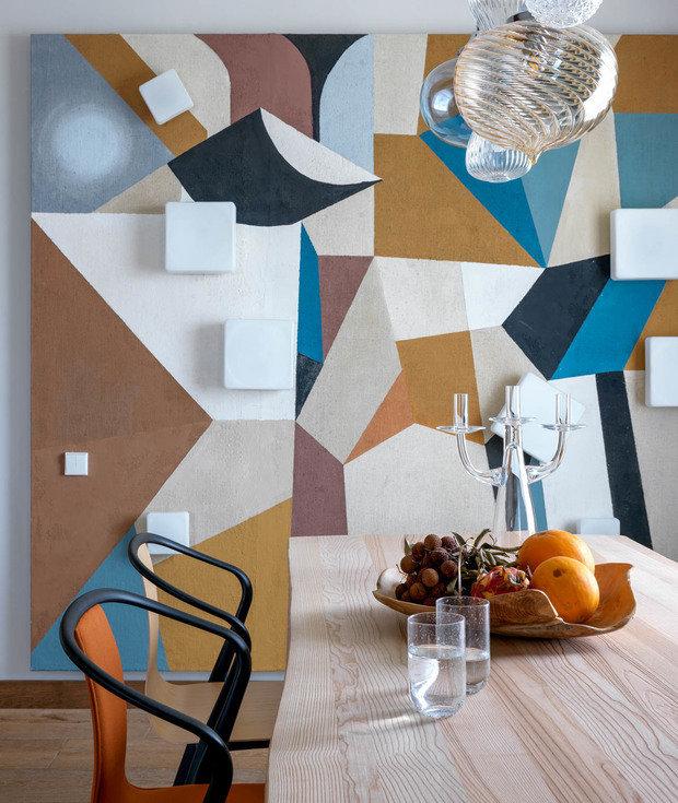 Фотография: Кухня и столовая в стиле Современный, Эко, Эклектика, Квартира, Проект недели, Москва, Сергей Красюк, Монолитный дом, Дарья Василькова, 4 и больше, Более 90 метров, #эксклюзивныепроекты – фото на INMYROOM