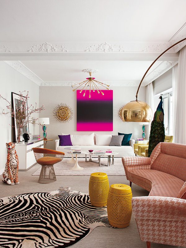 Фотография: Гостиная в стиле Эклектика, Классический, Современный, Квартира, Дома и квартиры – фото на INMYROOM