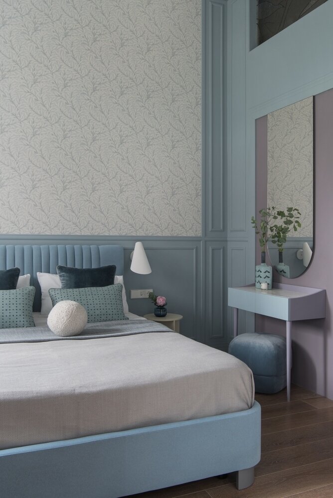 Фотография: Спальня в стиле Современный, Квартира, Проект недели, Москва, Монолитный дом, 3 комнаты, 60-90 метров, Ирина Ковецкая – фото на INMYROOM Фотография: Спальня в стиле Современный, Квартира, Проект недели, Москва, Монолитный дом, 3 комнаты, 60-90 метров, Ирина Ковецкая – фото на INMYROOM