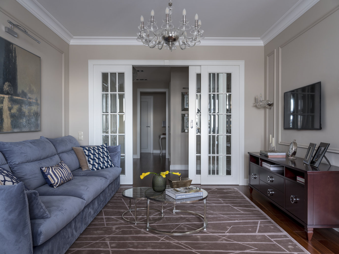 Фотография: Гостиная в стиле Классический, Современный, Квартира, Проект недели, Москва, Лидия Большакова, 4 и больше, Более 90 метров – фото на INMYROOM Фотография: Гостиная в стиле Классический, Современный, Квартира, Проект недели, Москва, Лидия Большакова, 4 и больше, Более 90 метров – фото на INMYROOM