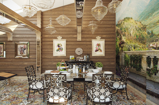 Фото из портфолио Эклектика в дереве – фотографии дизайна интерьеров на INMYROOM