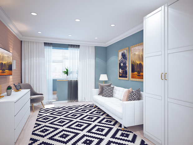 Фото из портфолио 97м2 SURF проект – фотографии дизайна интерьеров на INMYROOM